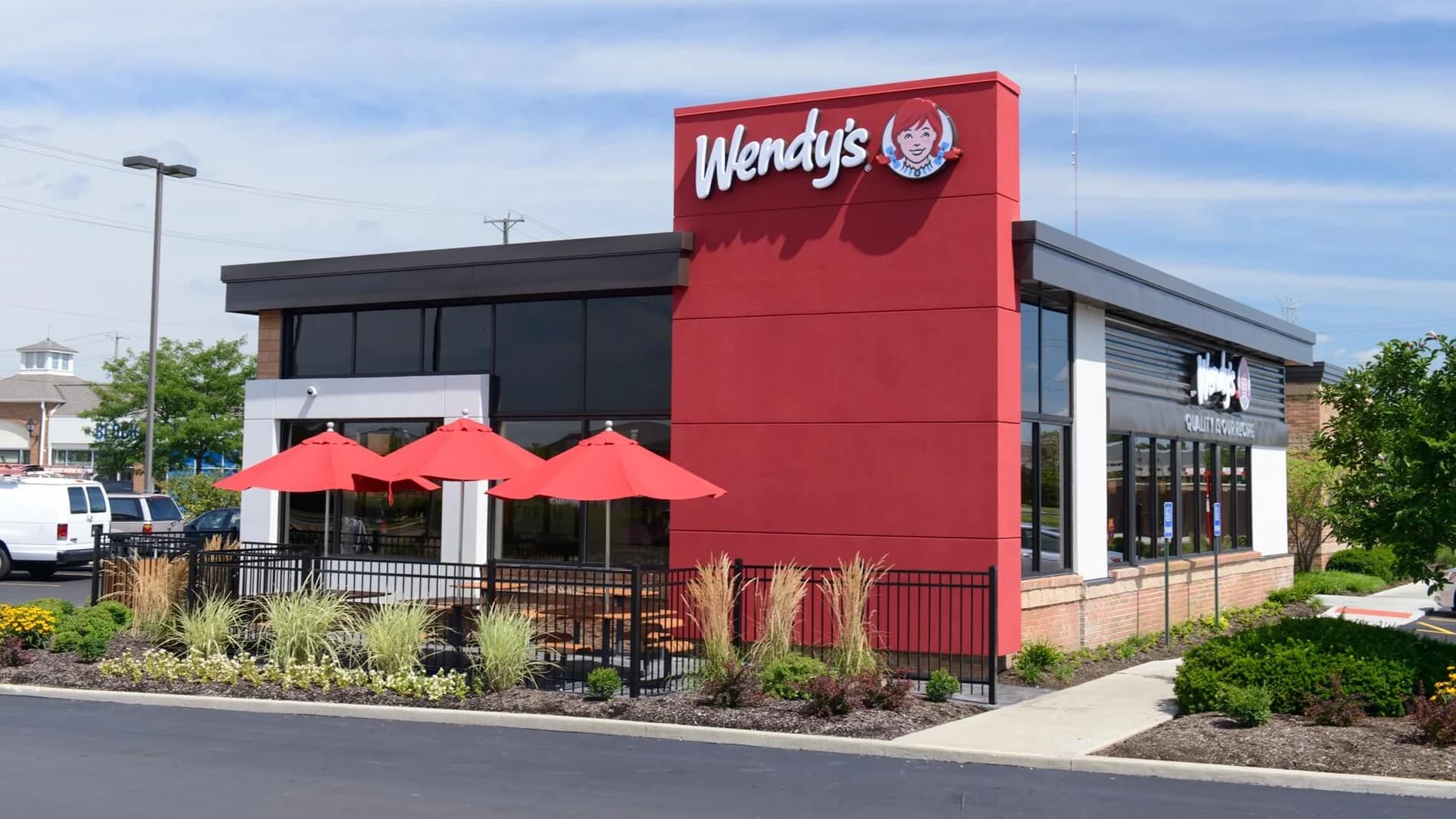 Wendy's restaurant exterior, Hollister, CA